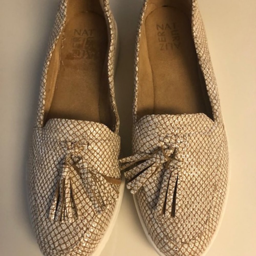 Naturalizer gold loafer